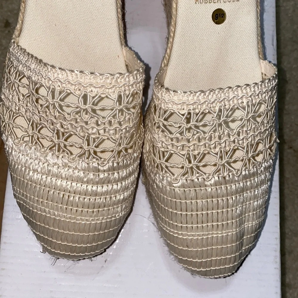 New Handmade Spanish wedge Espadrilles from Anthropologie size 9.5